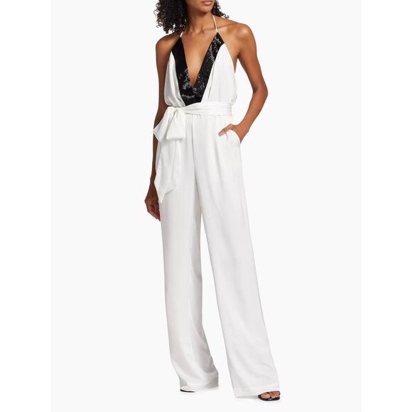 Ramy Brook Kayla Bead-Embellished Sleeveless Jumpsuit - Picture 1 of 11